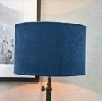 Nieuwe Riviera Maison lampenkap blauw cilinder 30 cm, Huis en Inrichting, Lampen | Lampenkappen, Ophalen of Verzenden, Nieuw, Rond