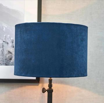 Nieuwe Riviera Maison lampenkap blauw cilinder beschikbaar voor biedingen