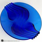 Luminarc Arcoroc moderne schaal blauw glas, Antiek en Kunst, Ophalen of Verzenden