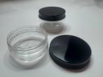 12x 100g Plastic Pot met Schroefdeksel | Transparant, Verzenden, Nieuw, Gehele gezicht