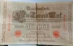 1000 duitse reichsmark 1910, Postzegels en Munten, Bankbiljetten | Europa | Niet-Eurobiljetten, Ophalen of Verzenden, Duitsland