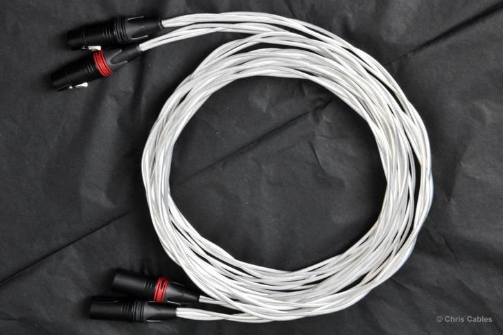 'The Crystal Clear XLR' audiophile interlink van ChrisCables, Audio, Tv en Foto, Audiokabels en Televisiekabels, Nieuw, Interlink-kabel
