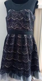 jurk,maat 38/40,Steps,chic,feestjurk,LBD,zwart,dress,Kerst, Maat 38/40 (M), Verzenden, Zwart, Zo goed als nieuw