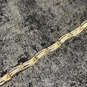 Gouden armband 14 karaat goud nieuw italy beschikbaar voor biedingen
