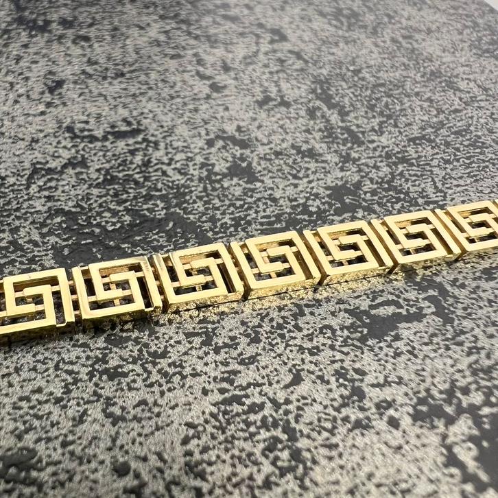 14k gouden armband versace schakel, Sieraden, Tassen en Uiterlijk, Armbanden, Nieuw, Goud, Ophalen of Verzenden