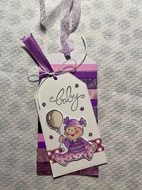 Kado label Baby bij Fracor Creaties, Hobby en Vrije tijd, Kaarten | Zelfgemaakt, Nieuw, Kind, Verzenden