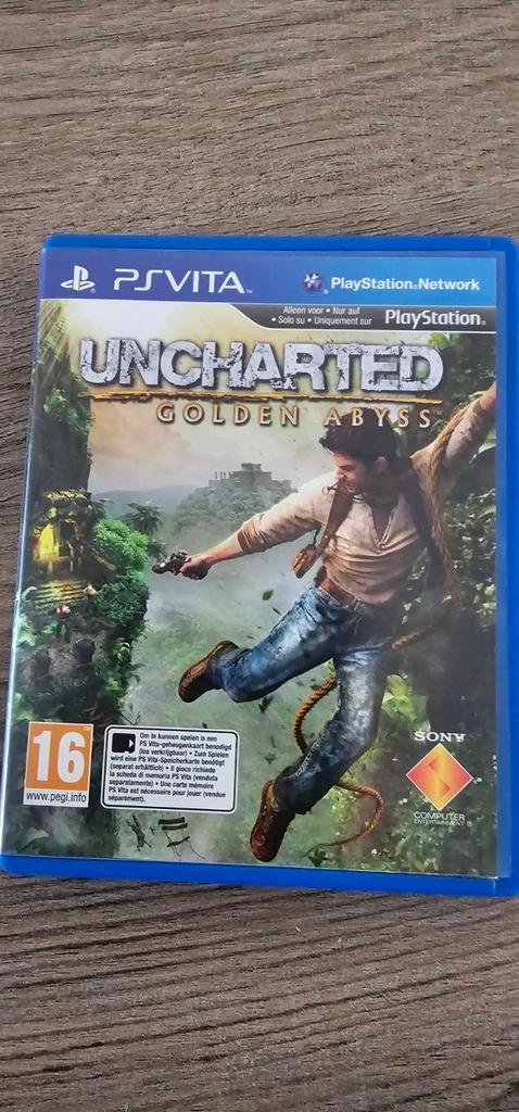 Uncharted Golden Abyss - PS Vita, Spelcomputers en Games, Avontuur en Actie, Online, Gebruikt, 1 speler