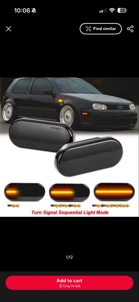Dynamische LED Knipperlichten voor VW Golf 4, Auto-onderdelen, Verlichting, Volkswagen, Nieuw, Ophalen of Verzenden