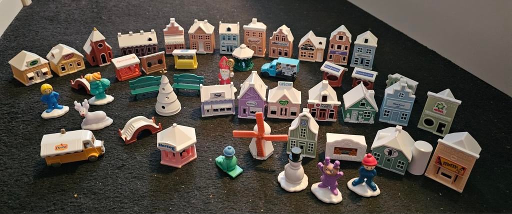 Verzameling kersthuisjes winterdorp reclame albert heijn, Albert Heijn, Ophalen of Verzenden