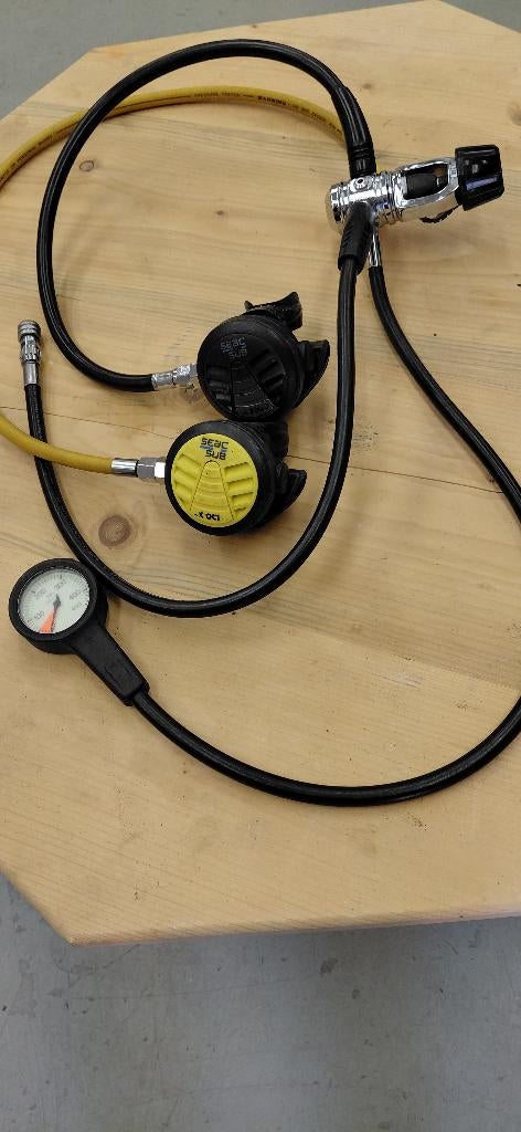 Seac 1e trap + octopus + manometer, Watersport en Boten, Duiken, Ophalen of Verzenden, Gebruikt, Overige typen