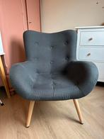 Fauteuil - leigrijs - zo goed als nieuw, Huis en Inrichting, Ophalen, Zo goed als nieuw, 75 tot 100 cm, 50 tot 75 cm
