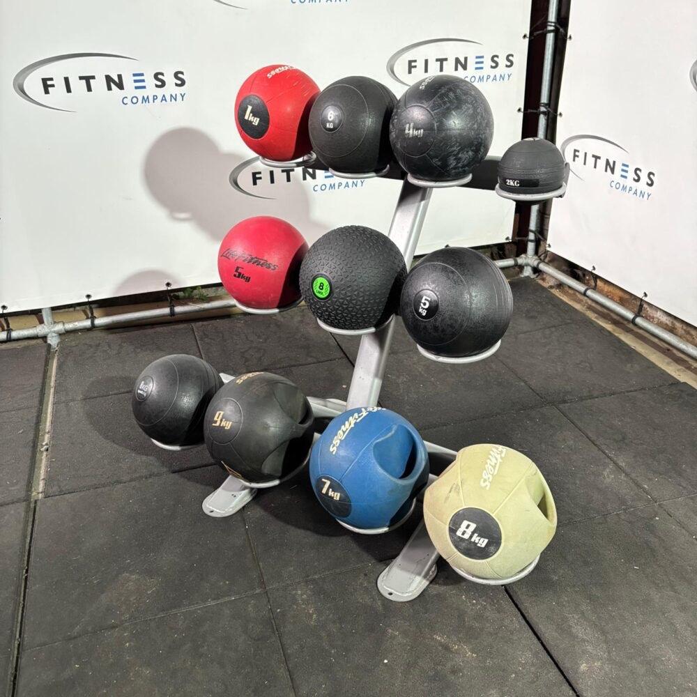 Ballen Rek - Incl. Medicijnballen, Ophalen of Verzenden, Gebruikt, Benen, Fitnessbal