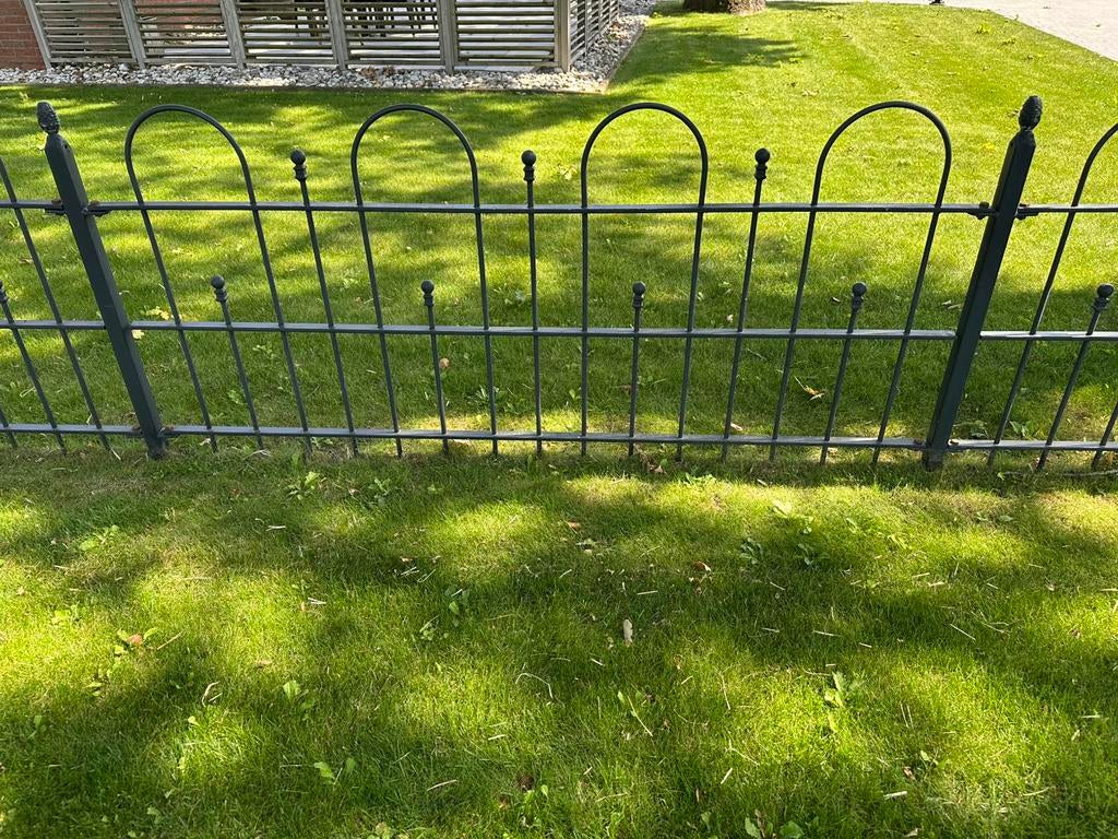 Sierhekwerk 26 mtr inclusief palen, Tuin en Terras, Ophalen, Gebruikt, IJzer, Sierhekwerk