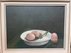 Stilleven met eieren - Gesigneerd Gert van Oostem, Antiek en Kunst, Ophalen