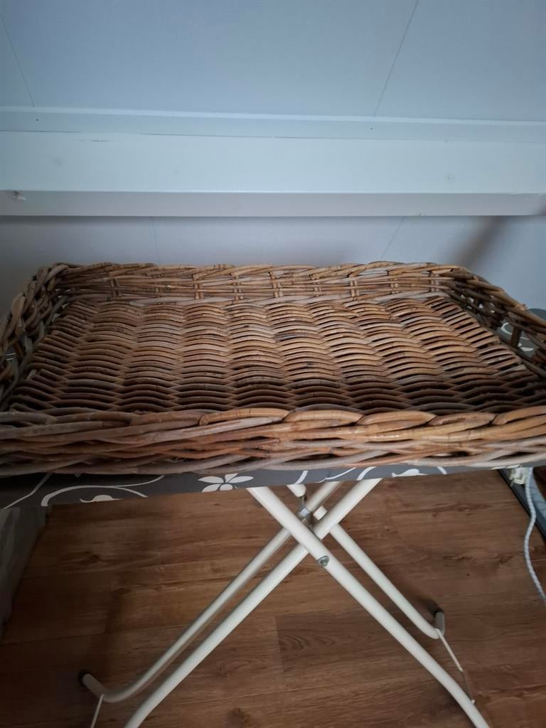 Rieten dienblad, Ophalen of Verzenden, Rechthoekig, Overige materialen