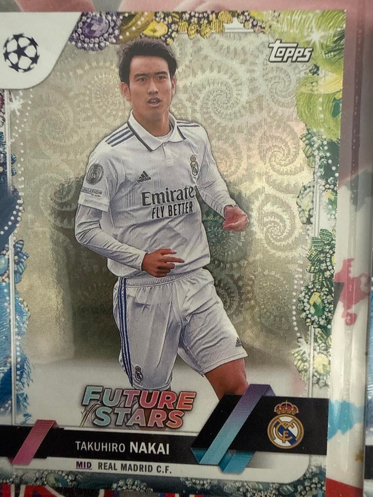 Topps Future Stars Takuhiro Nakai Real Madrid C.F., Ophalen of Verzenden, Zo goed als nieuw, Buitenlandse clubs, Spelerskaart