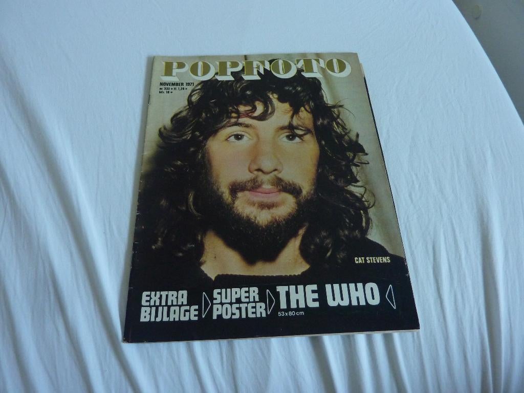 POPFOTO 1971-THE WHO-C STEVENS-MOODY BLUES-EARRING-M VERES, Verzamelen, Verzenden, 1960 tot 1980, Tijdschrift