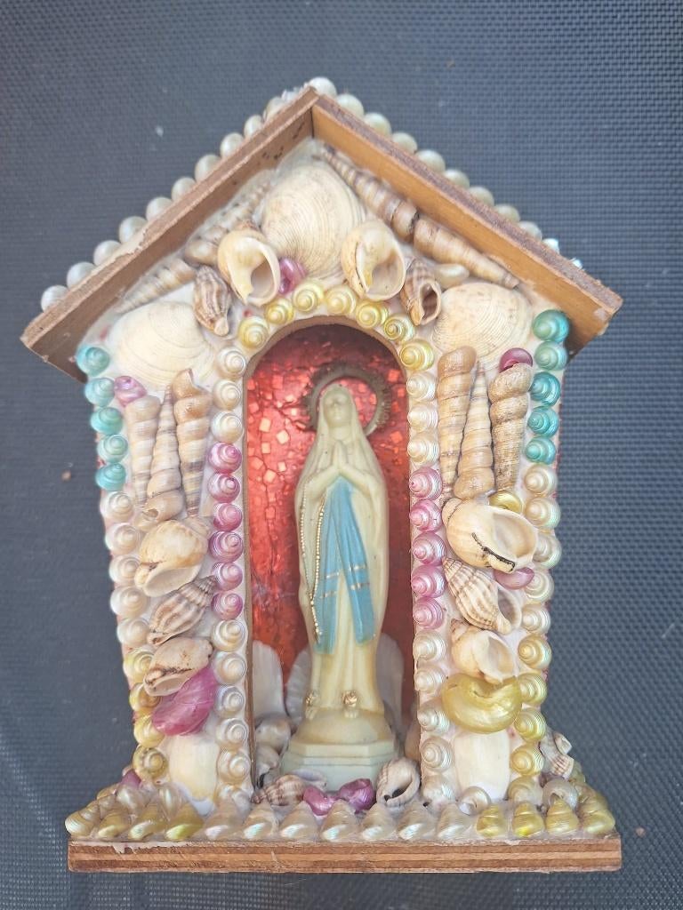 Maria-schrijn Lourdes, Ophalen of Verzenden, Gebruikt, Beeld(je), Christendom | Katholiek