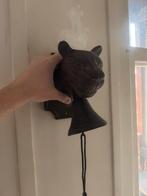 Deurbel leeuwenkop gietijzer, Ophalen of Verzenden, Gebruikt