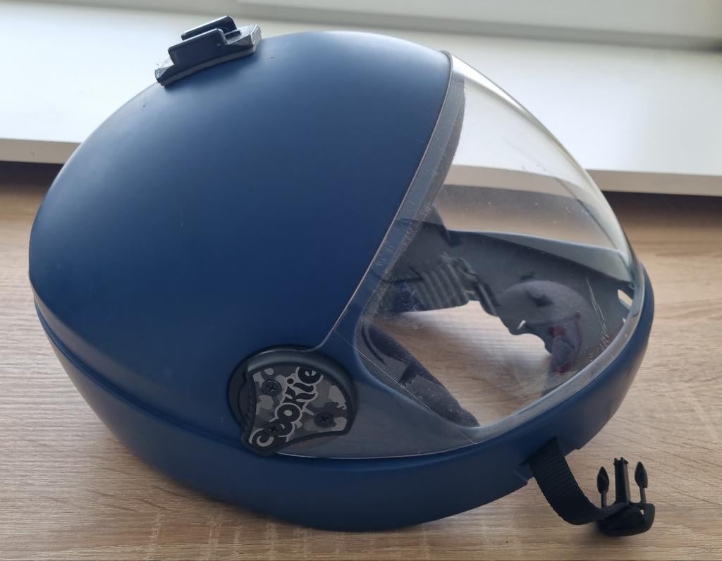 XL Cookie G3 blauwe skydive/windtunnel helm, Ophalen, Gebruikt