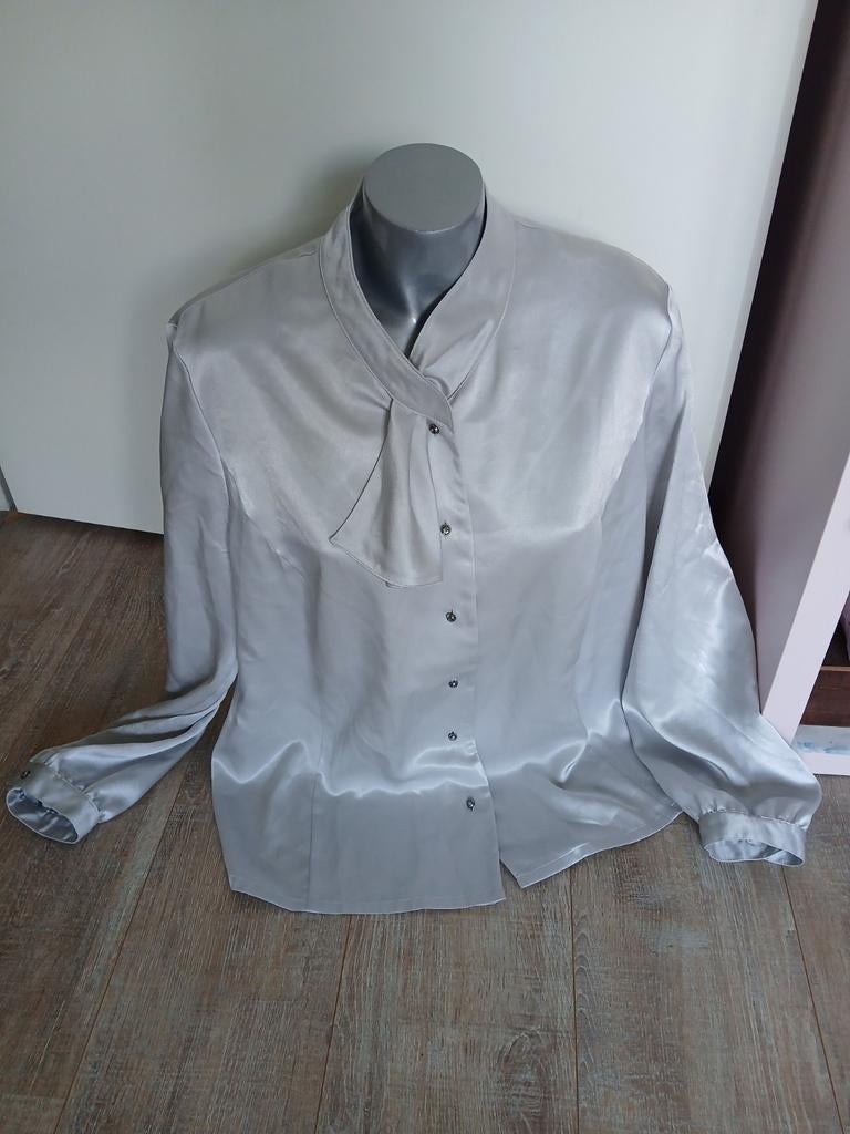Mooie  satijnen blouse Sommermann 46., Kleding | Dames, Sommermann, Maat 46/48 (XL) of groter, Ophalen of Verzenden, Zo goed als nieuw
