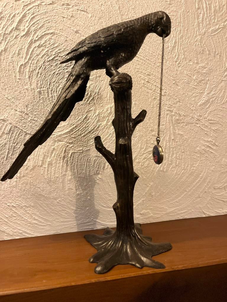 Bronzen Papagaai, Ophalen of Verzenden