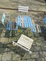 Leuke bistroset voor balkon of tuin, Ophalen, 4 zitplaatsen, Gebruikt, Stoel