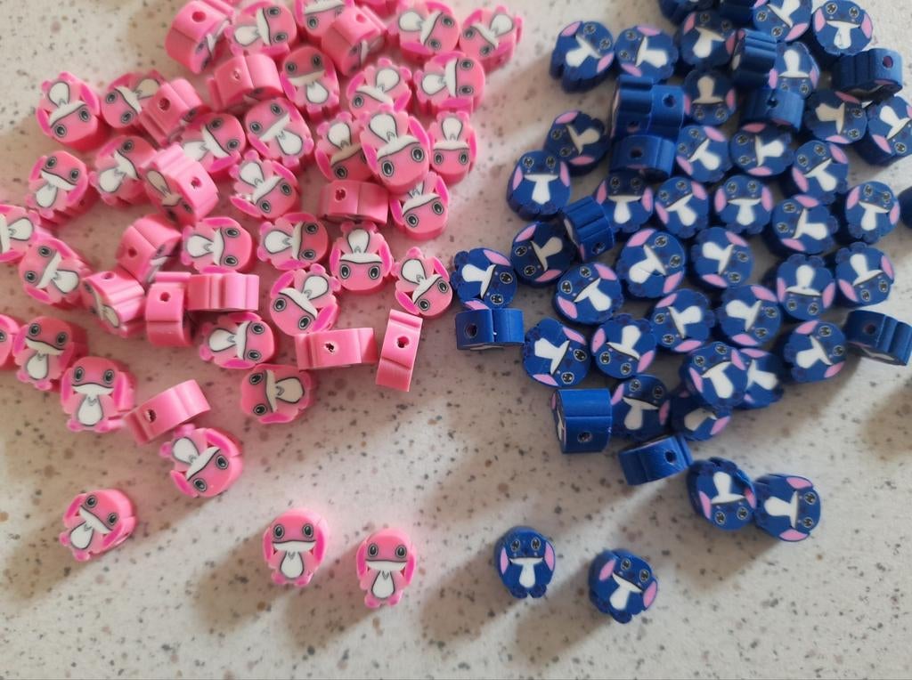 Stitch en angel polymeer kralen, Hobby en Vrije tijd, Kralen en Sieraden maken, Ophalen of Verzenden, Nieuw, Kraal