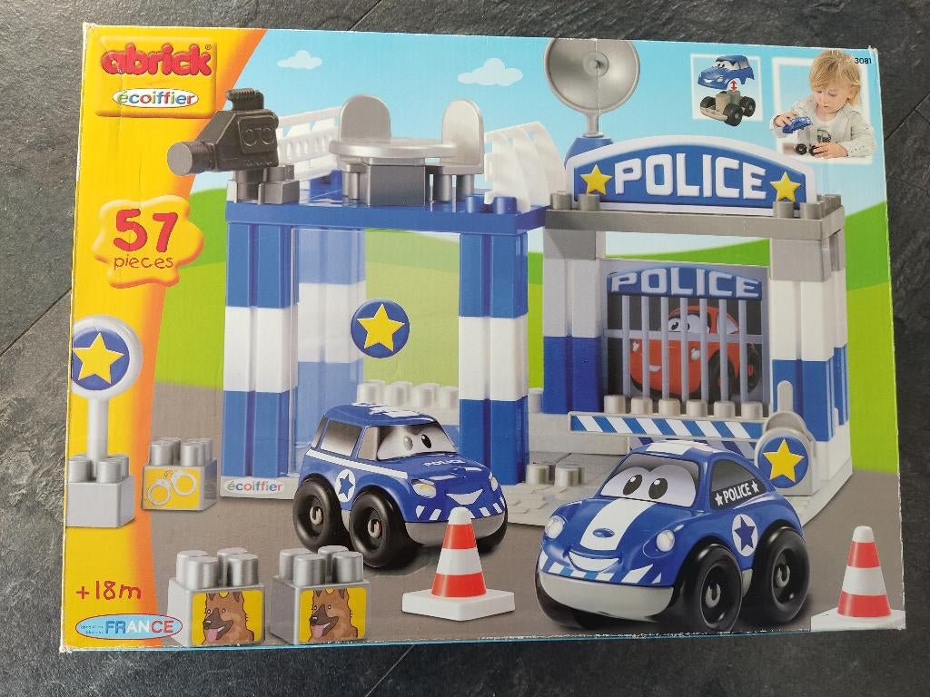 Abrick blokken politie, Kinderen en Baby's, Speelgoed | Bouwstenen, Ophalen of Verzenden, Gebruikt, Abrick