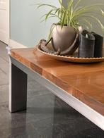 Bert Plantagie Bridge Design Notenhouten salontafel 100x100, Huis en Inrichting, Tafels | Eettafels, Ophalen, Gebruikt, Bert Plantagie design