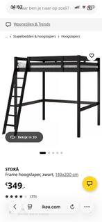 Stora Hoogslaper ikea 140x200, Eenpersoons, Ophalen of Verzenden, Zo goed als nieuw, 200 cm of hoger