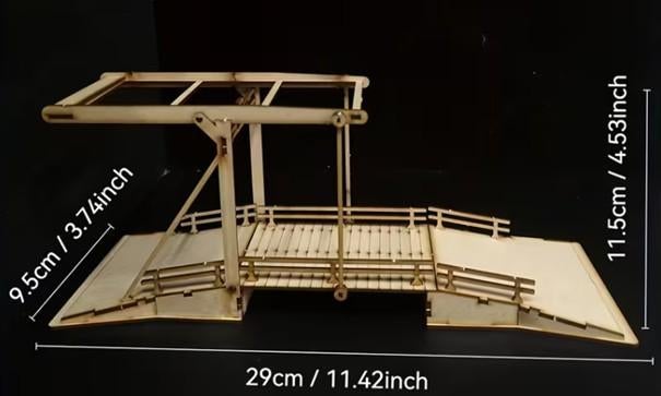 Bijzonder! Europese/Nederlandse ophaalbrug / laser cut, Ophalen of Verzenden, Nieuw, 1:50 of kleiner, Diorama