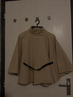 Beige Poncho met Zwarte Riem - Manzaram, Ophalen of Verzenden, Zo goed als nieuw