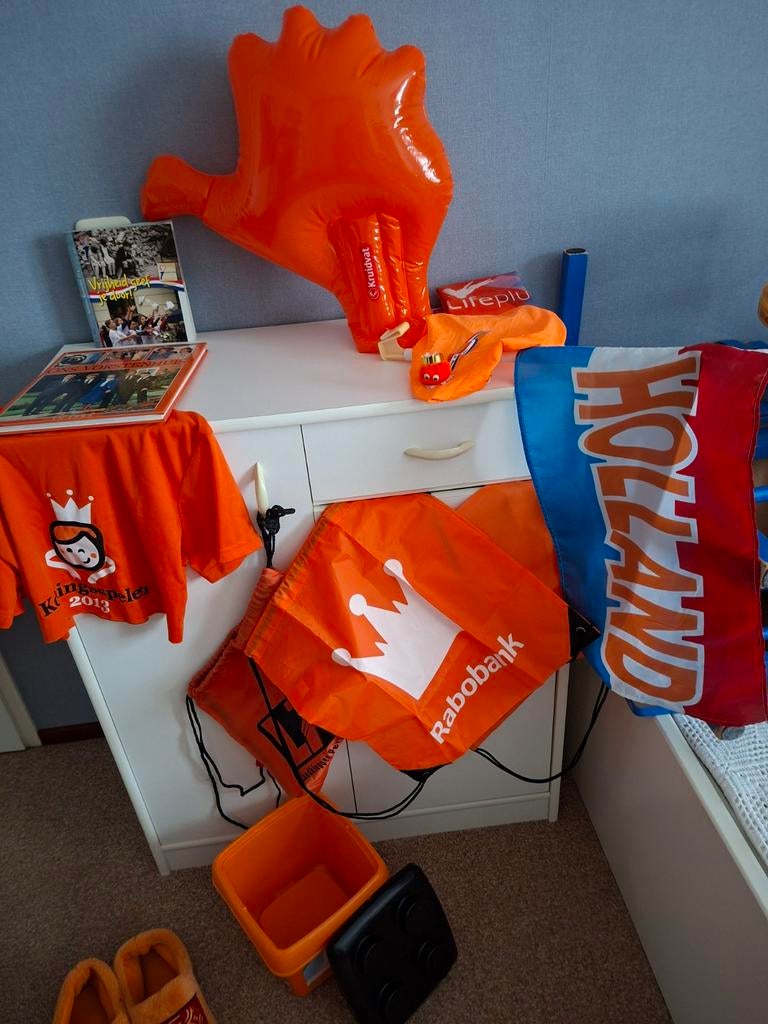 Orange Koningsdag W.K of E.K voetbalspulletjes nieuw en gebr, Ophalen of Verzenden, Zo goed als nieuw