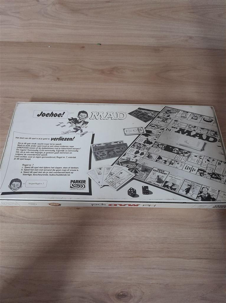 Het mad Spel - parker - s5063, Hobby en Vrije tijd, Gezelschapsspellen | Bordspellen, Ophalen of Verzenden, Zo goed als nieuw