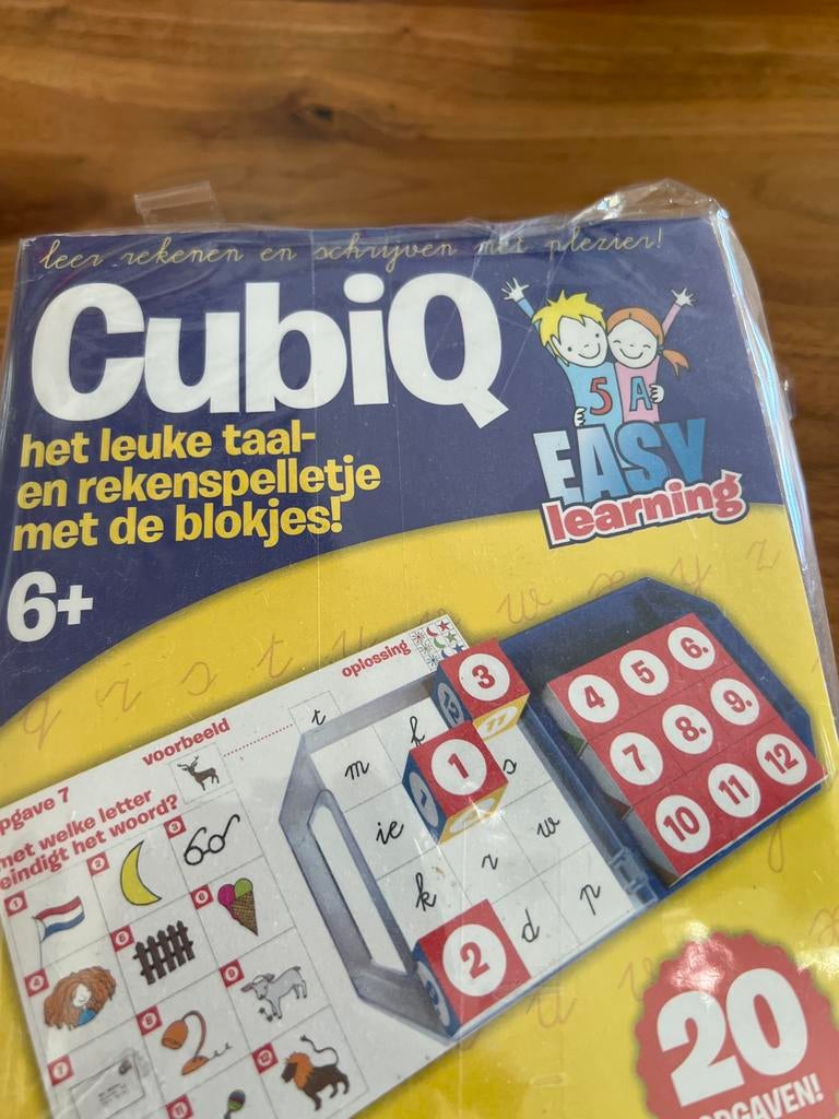 CubiQ taal- en rekenspelletje met blokjes, Ophalen of Verzenden, Gebruikt, Taal en Lezen