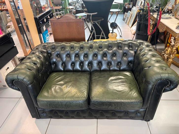 Set Chesterfield 2-zits /3zits & Relax fauteuil, Huis en Inrichting, Banken | Sofa's en Chaises Longues, Zo goed als nieuw, 75 tot 100 cm