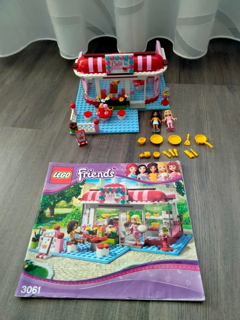 3061 Lego Friends City Park café, Kinderen en Baby's, Speelgoed | Duplo en Lego, Zo goed als nieuw, Lego, Ophalen of Verzenden