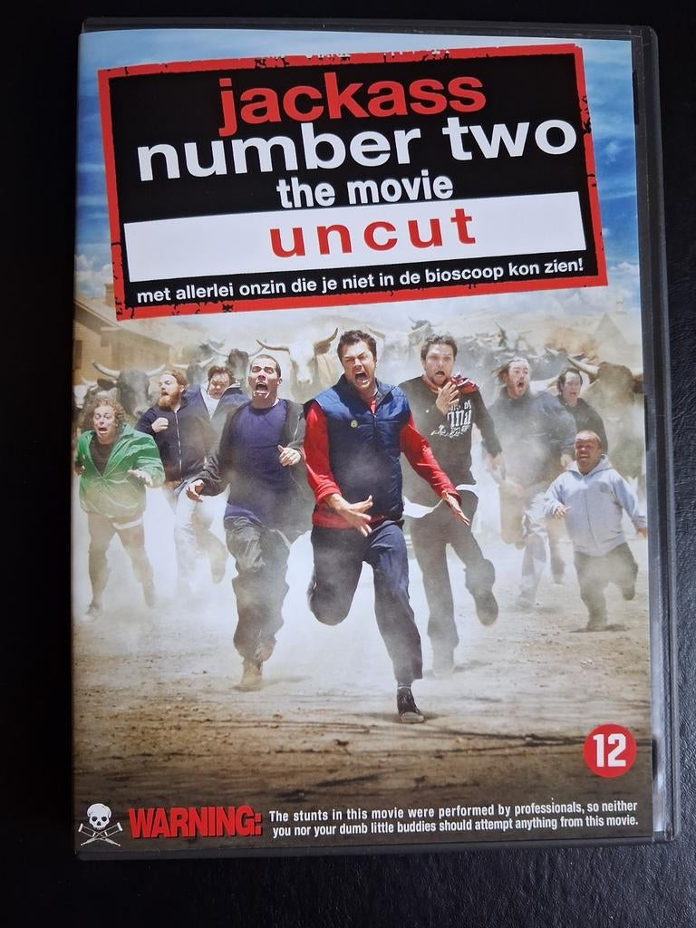 Jackass number two - the movie - uncut, Vanaf 12 jaar, Ophalen of Verzenden, Zo goed als nieuw, Actiekomedie