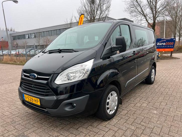 Ford Transit Custom 270 2.0 TDCI Ambiente DC - NETJES !, Auto's, Bestelauto's, Bedrijf, Te koop, ABS, Bluetooth, Boordcomputer