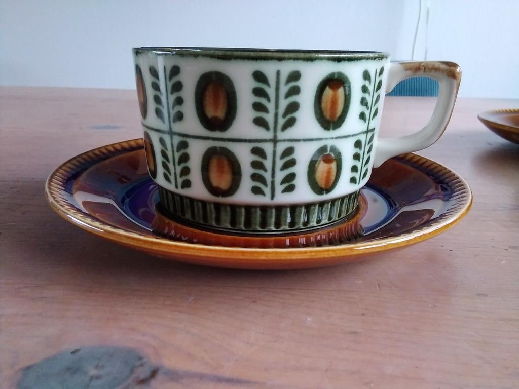 Boch La Louvière Noix kop en schotel, Antiek en Kunst, Verzenden