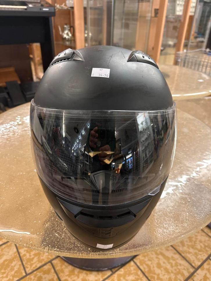 Zwarte Integraalhelm - Maat M, Motoren, Kleding | Motorhelmen, Dames, Integraalhelm, M, Overige merken, Tweedehands, Ophalen