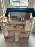 Petit Amelie houten poppenhuis met meubels en poppetjes, Ophalen, Gebruikt, Poppenhuis