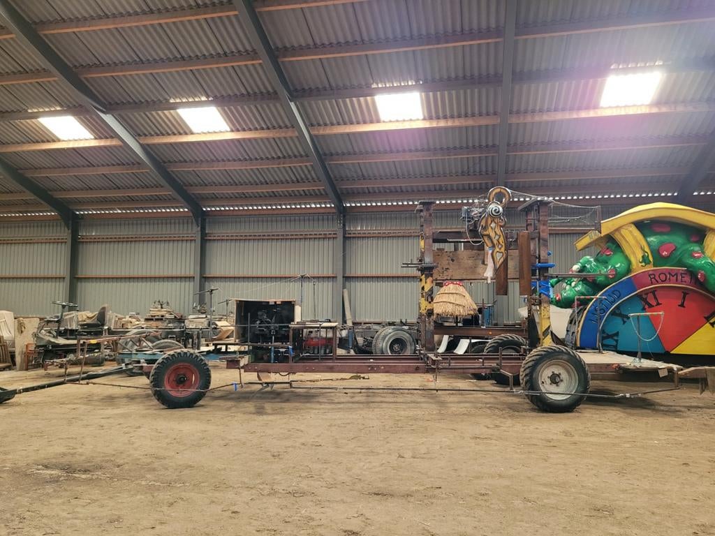 Onderstel carnavalswagen, Ophalen, Gebruikt, Carnaval