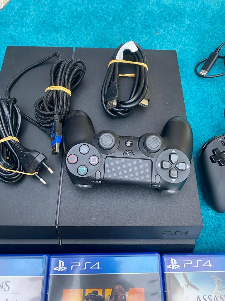 PlayStation 4  1 tb met 2 controllers en 6 games, Met 2 controllers, Ophalen of Verzenden, 1 TB, Original