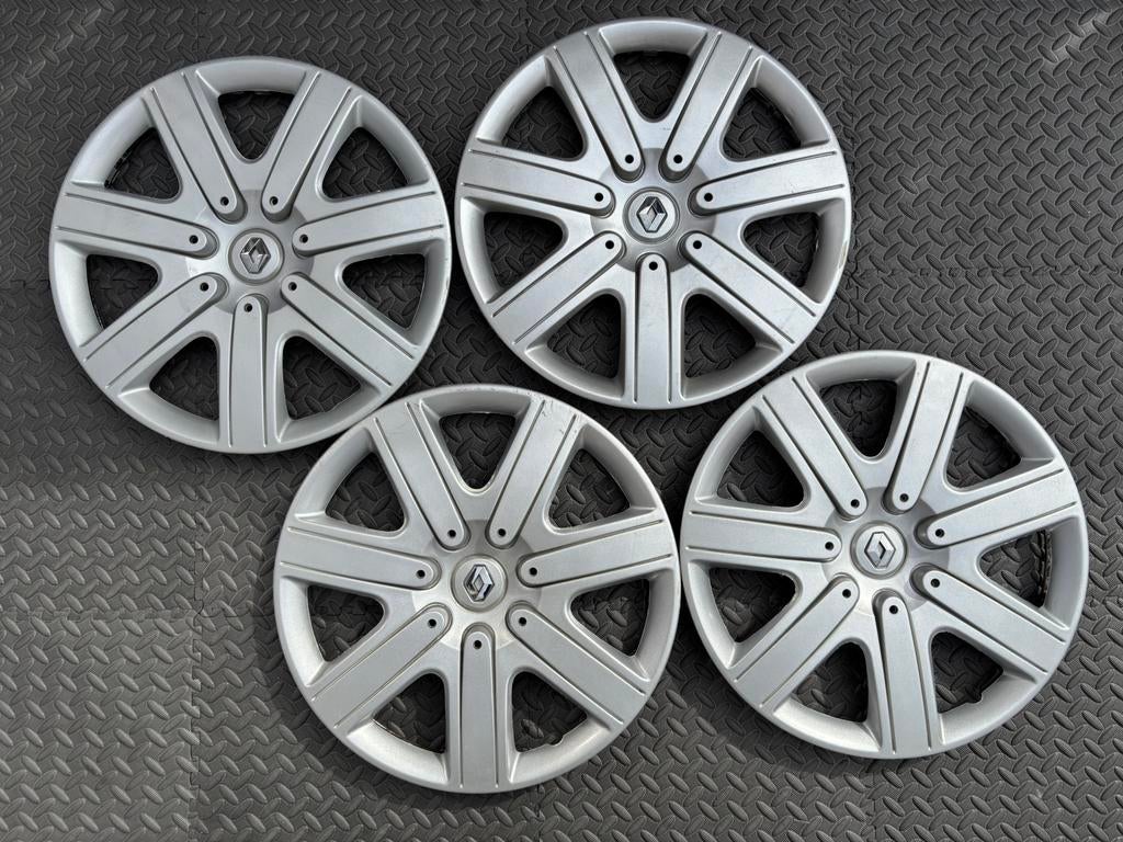 Set orig Renault Megane, Scenic en Trafic wieldoppen 16 inch, Ophalen of Verzenden, Gebruikt