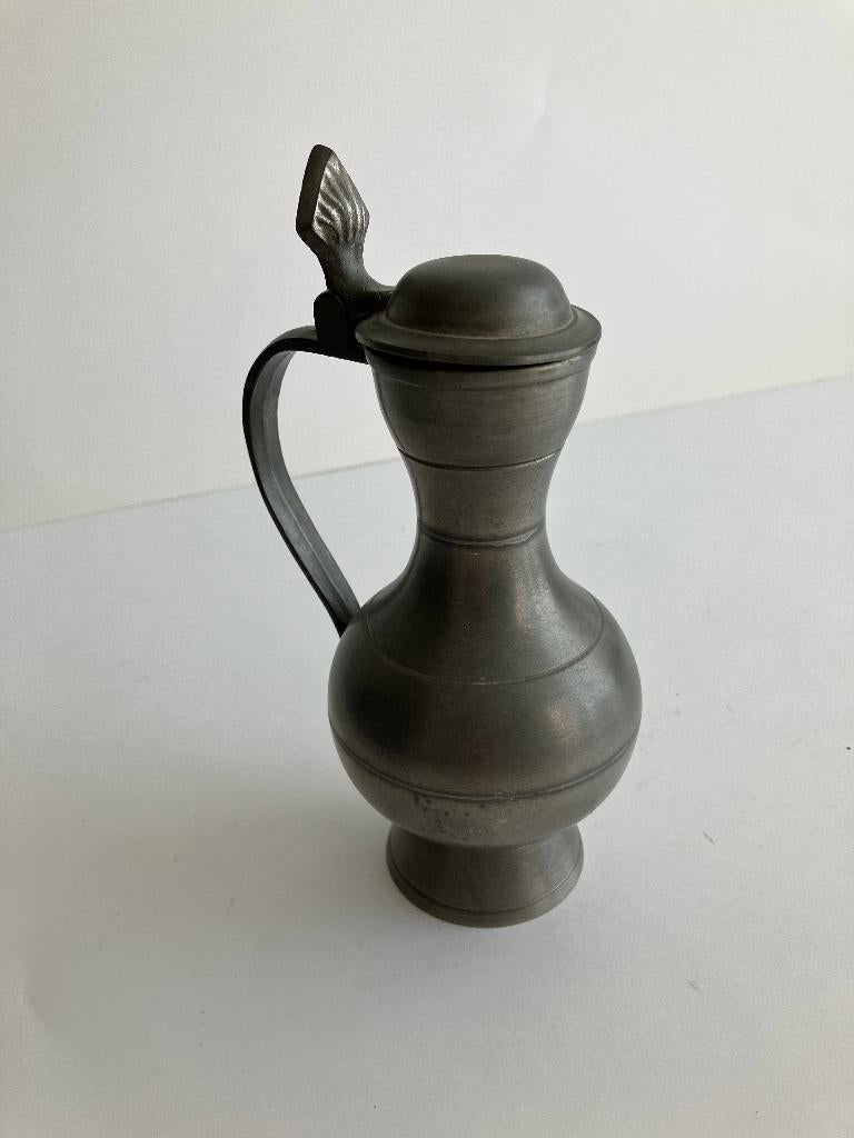 Tinnen kannetje met deksel, Antiek en Kunst, Antiek | Tin, Ophalen of Verzenden