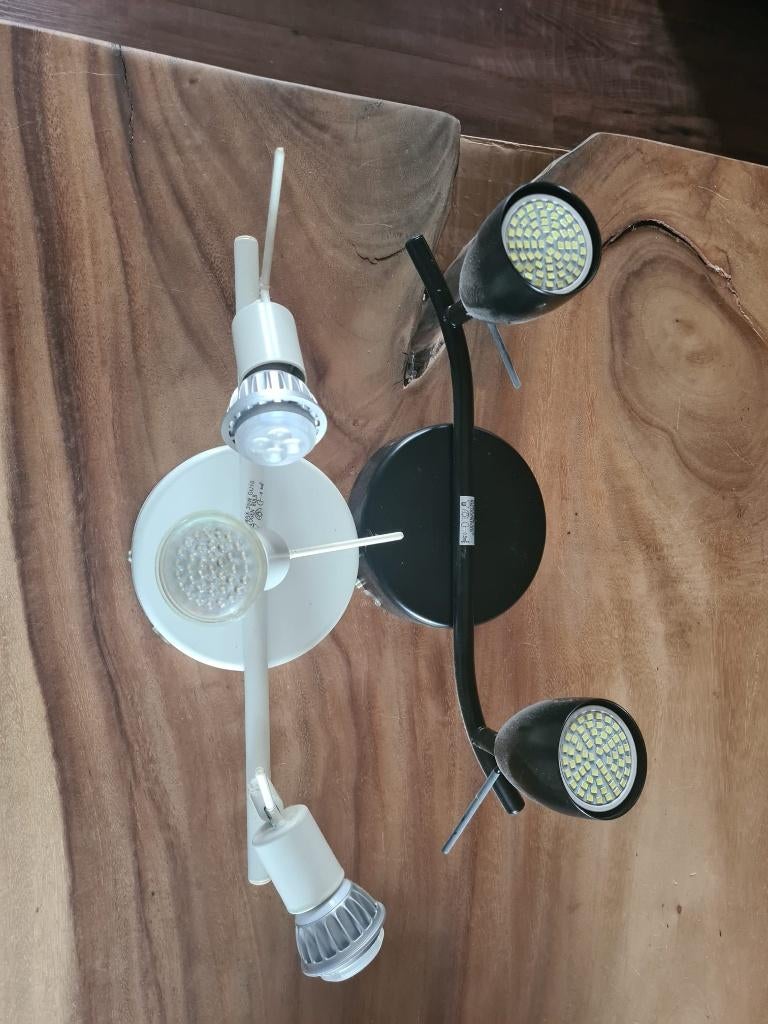 plafondspots incl led lampen, Huis en Inrichting, Gebruikt, Metaal of Aluminium, Ophalen of Verzenden, Led