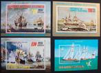 - 686 - 4 Blokjes met Zeilschepen., Verzenden, Gestempeld, Overige thema's