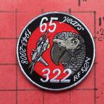 KLU LUCHTMACHT PATCH 65 JAAR 322 SQN, KLEIN, OP VELCRO, Verzenden, Luchtmacht, Nederland, Embleem of Badge